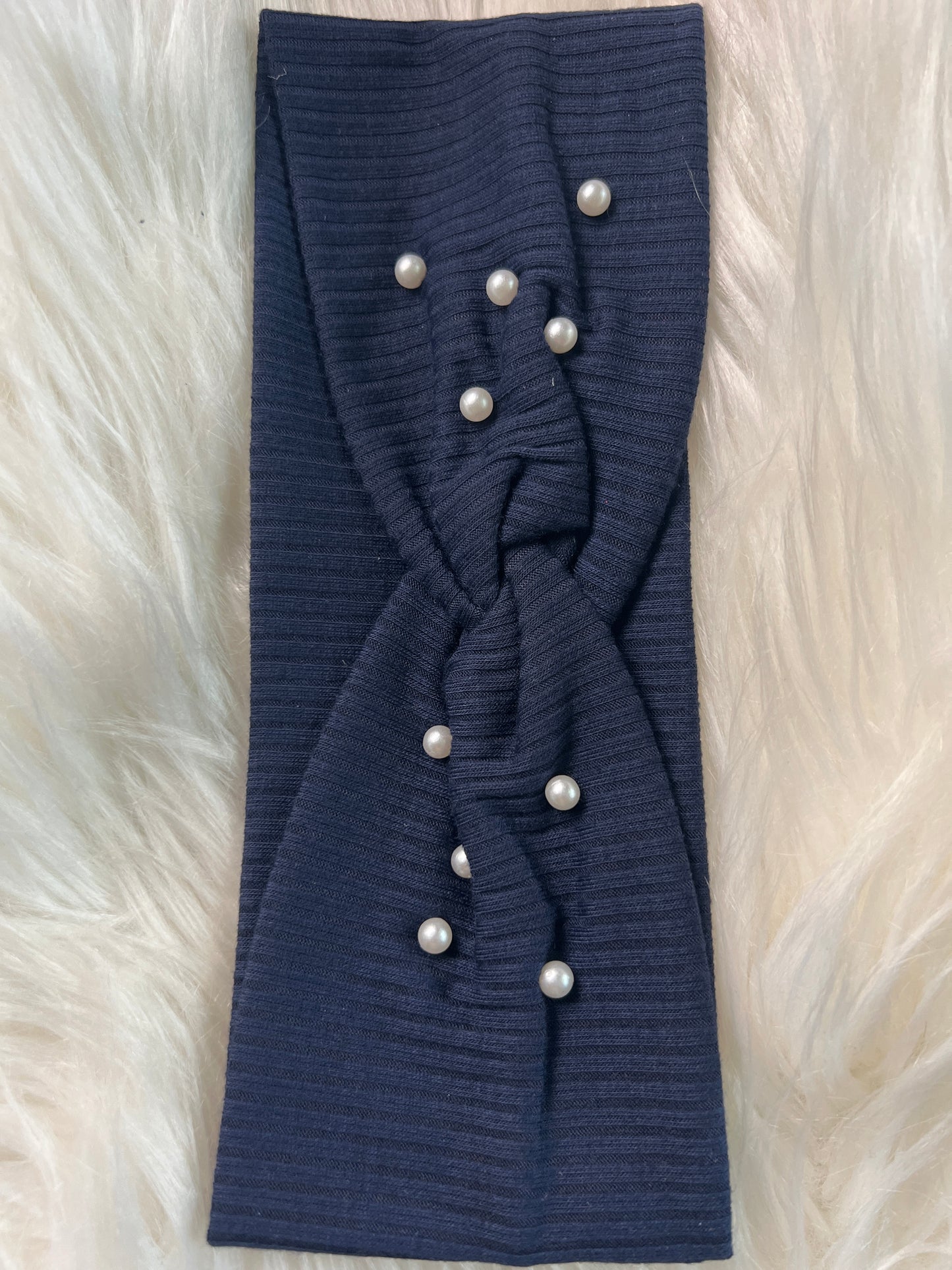Navy Ribbed
