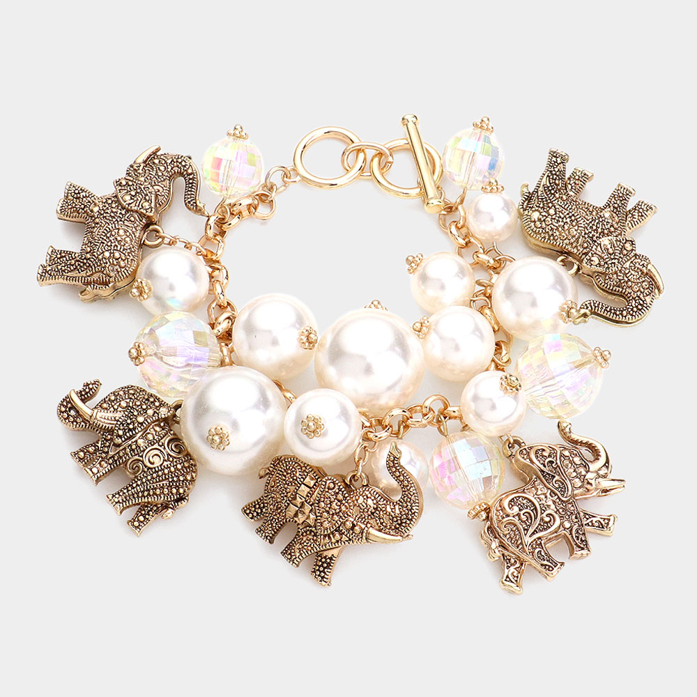 Elephant Baubles-Gold