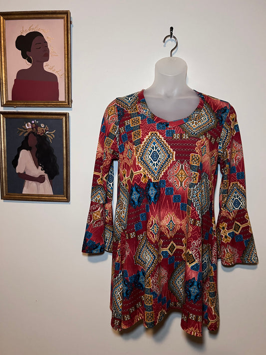 L/XL Printed Tunic