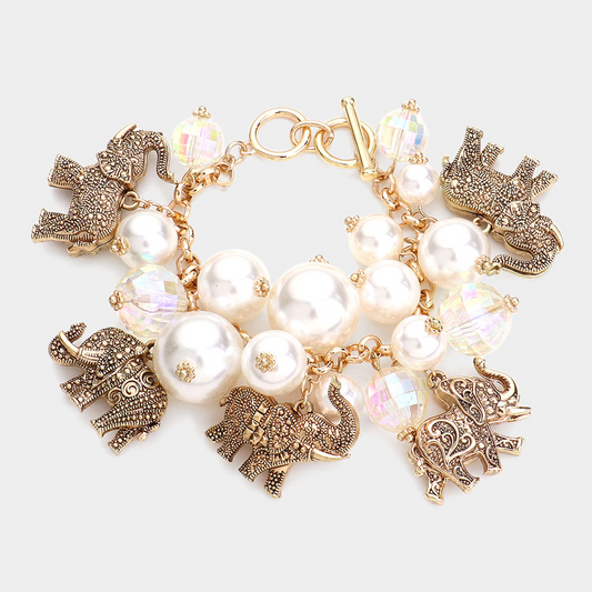 Elephant Baubles-Gold