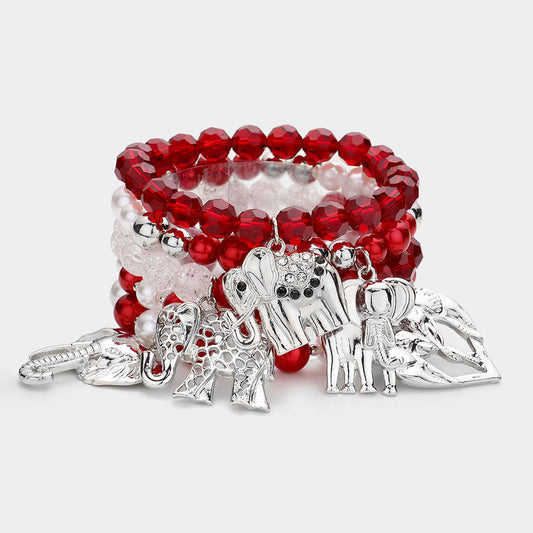 Silver Diva Bracelet Set